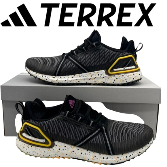 adidas Other - Adidas Solarthon Boost Men 13 Golf Shoes Spikeless Black Yellow White 022025